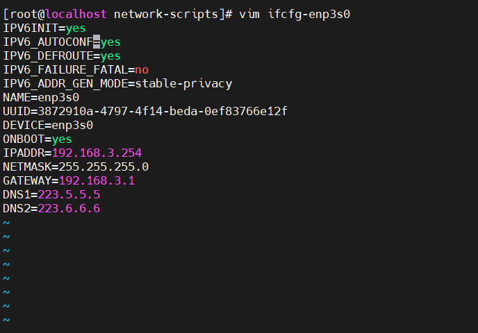 Setting a Static IP Address in CentOS