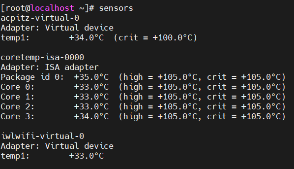 How to Check CPU and Motherboard Temperature on CentOS